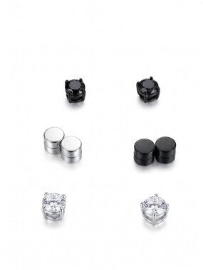 3/$20 NIP | 4 Pack Magnetic Non-Pierced Stud Earring Set